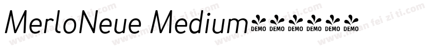 MerloNeue Medium字体转换